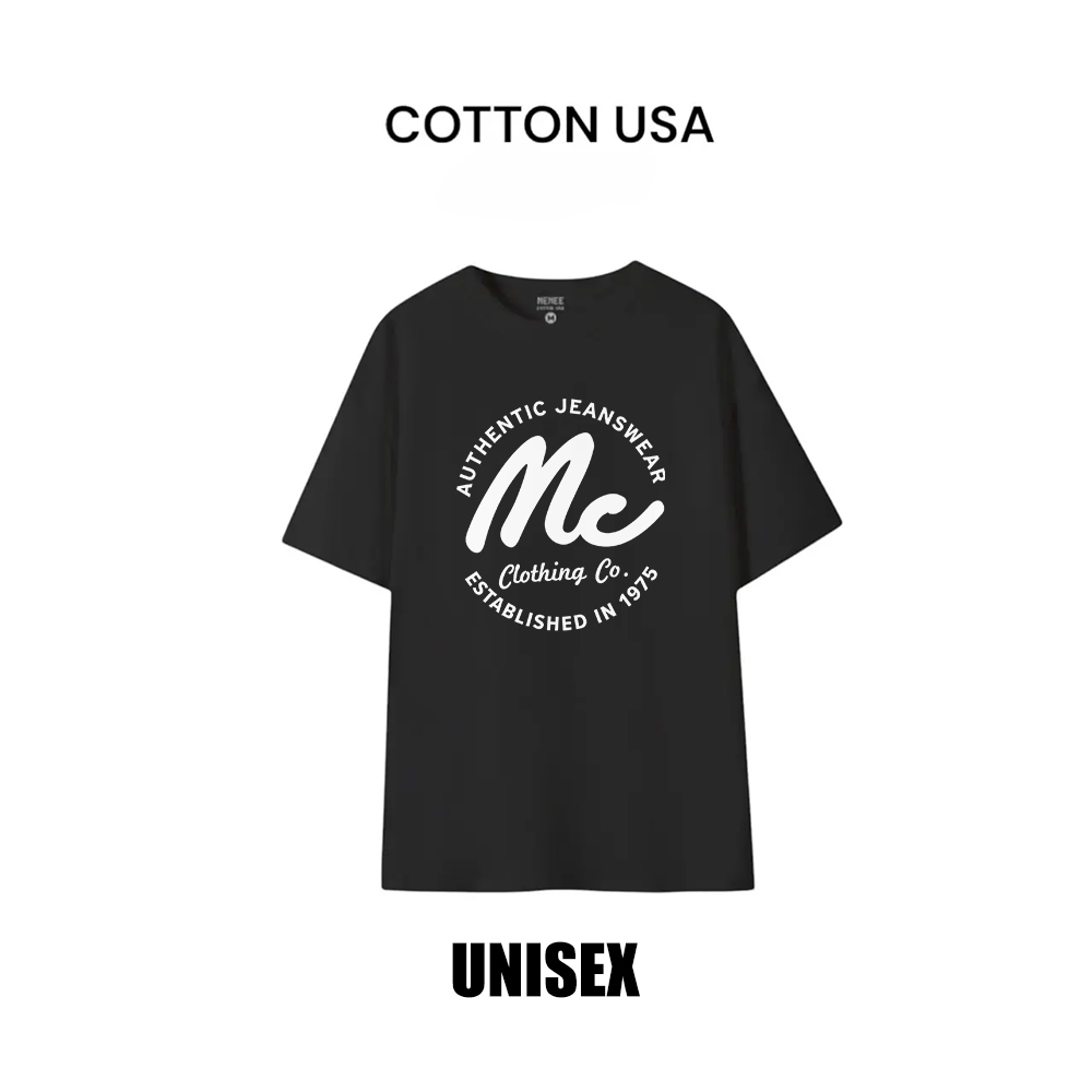ส่งภายใน 24 ชม. MC เสื้อยืดแขนสั้นผู้ชาย ผ้าฝ้าย 100% คอกลม ใส่สบาย ระบายอากาศดี