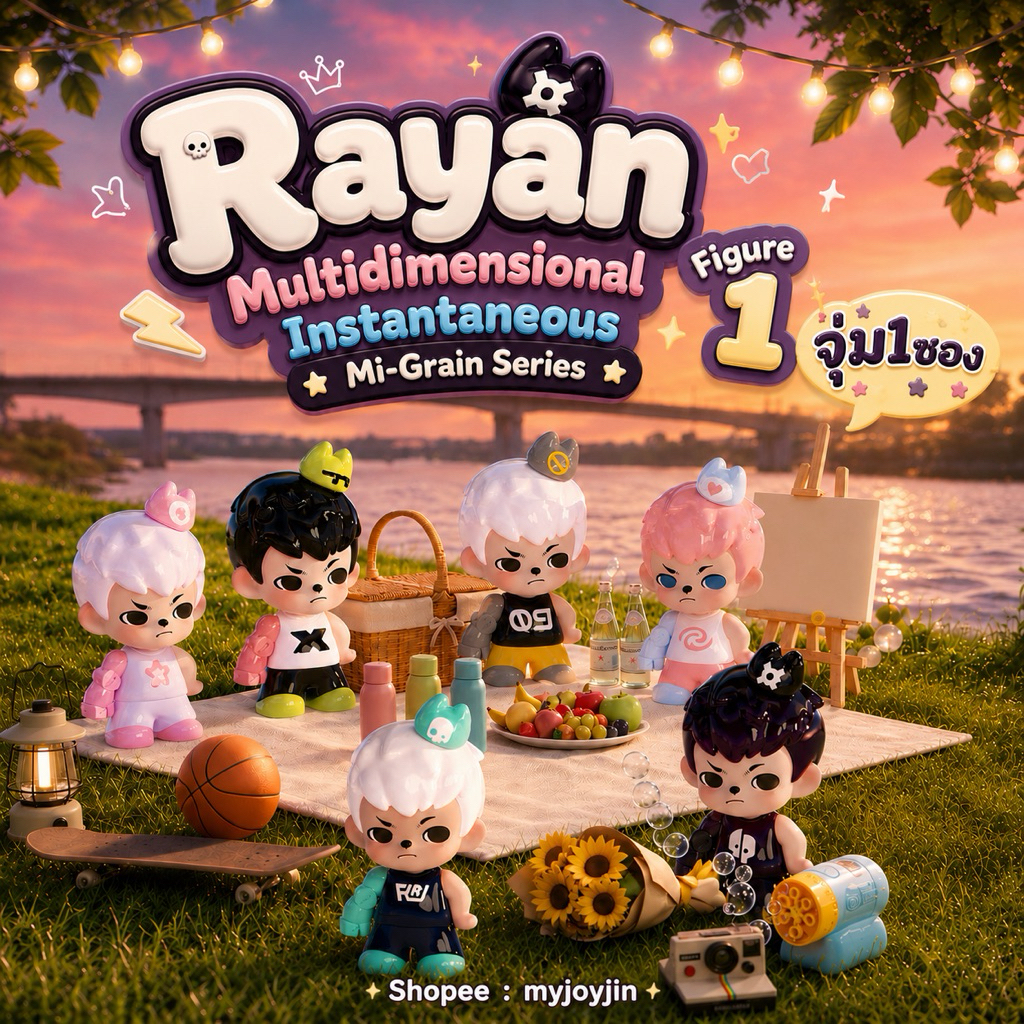 ❌ขายหมดแล้วห้ามกด❌ ( 🎧🎬 ; พร้อมส่งด่วนในไทย ) Rayan Multidimensional Instantaneous Mi-Grain Series Figure 1 จุ่ม 1 ซอง