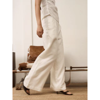 [ NEW IN ] SAC.BKK กางเกงขายาว ผ้าลินิน 100% Linen - Linen Straight Trousers