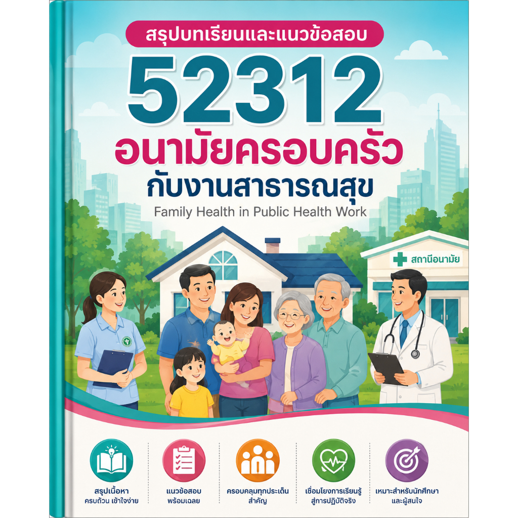 สรุปบทเรียนและแนวข้อสอบ มสธ 52312 อนามัยครอบครัวกับงานสาธารณสุข