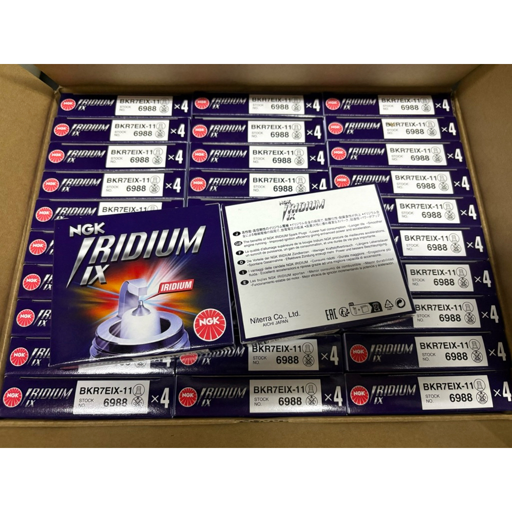 หัวเทียน NGK แท้ IRIDIUM-IX  BKR7EIX-11 หัวเทียนเบอร์7