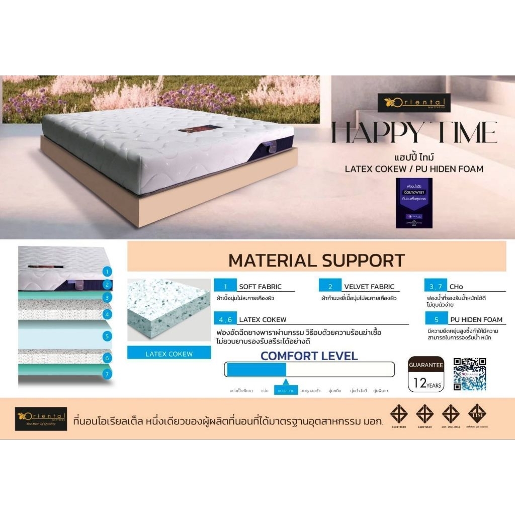 ที่นอน LATEX COKEW/PU HIDEN FORM