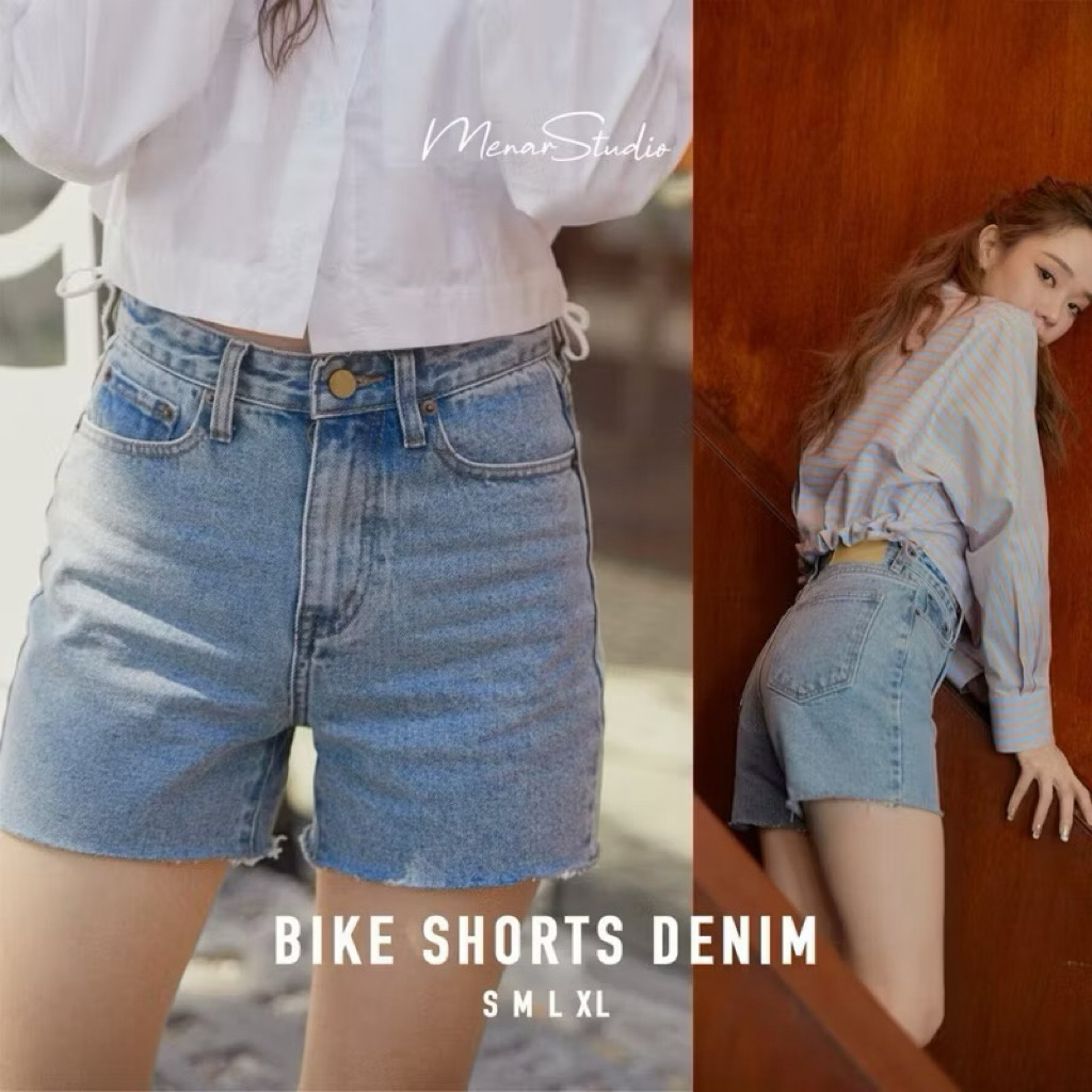 Menar Studio - Bike Shorts Denim