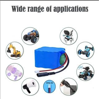 แบตเตอรี่ลิเธียม 12v 3600mAh-20000mAh แบตเตอรี่แบบชาร์จไฟได้พร้อมแผ่นป้องกัน BMS ด้วยปลั๊ก XH 2.54