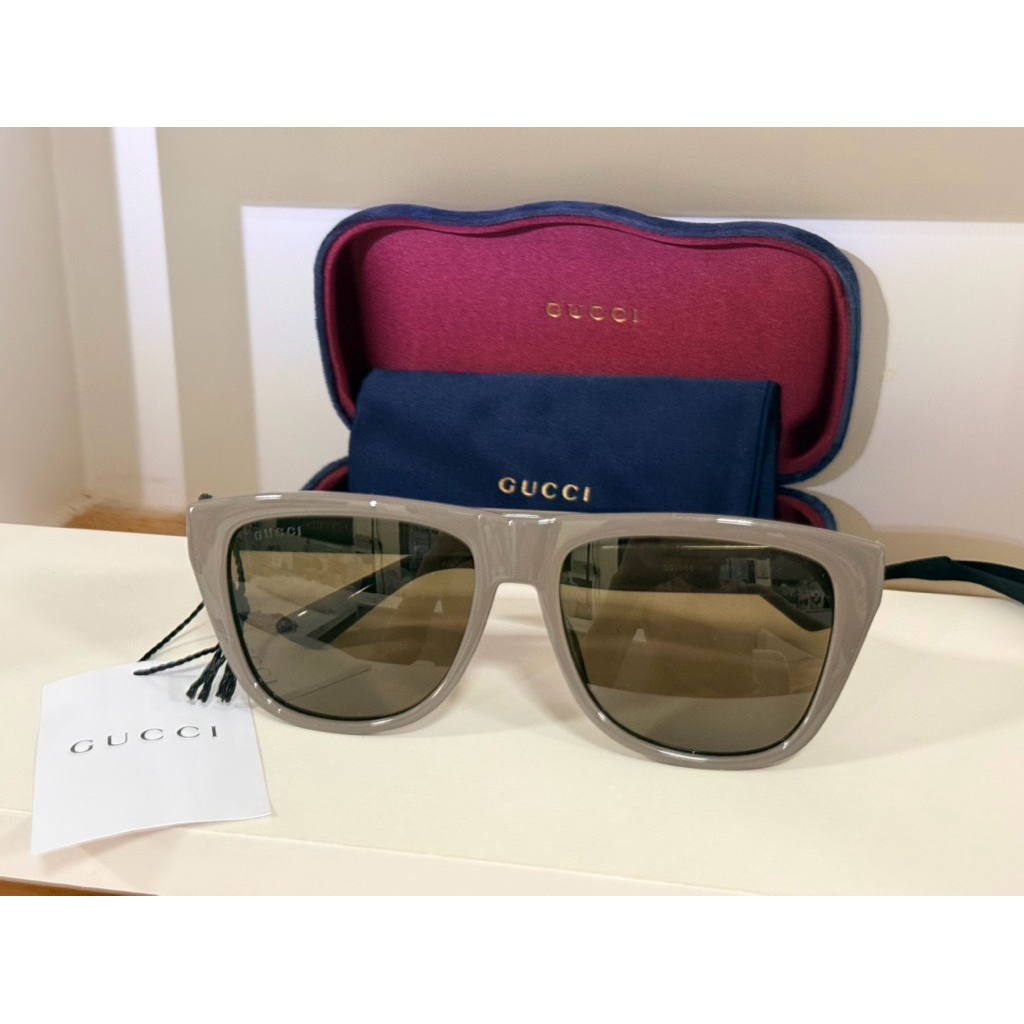 แว่นตากันแดด GUCCI SOLBRILLER - GREY-BROWN ของแท้