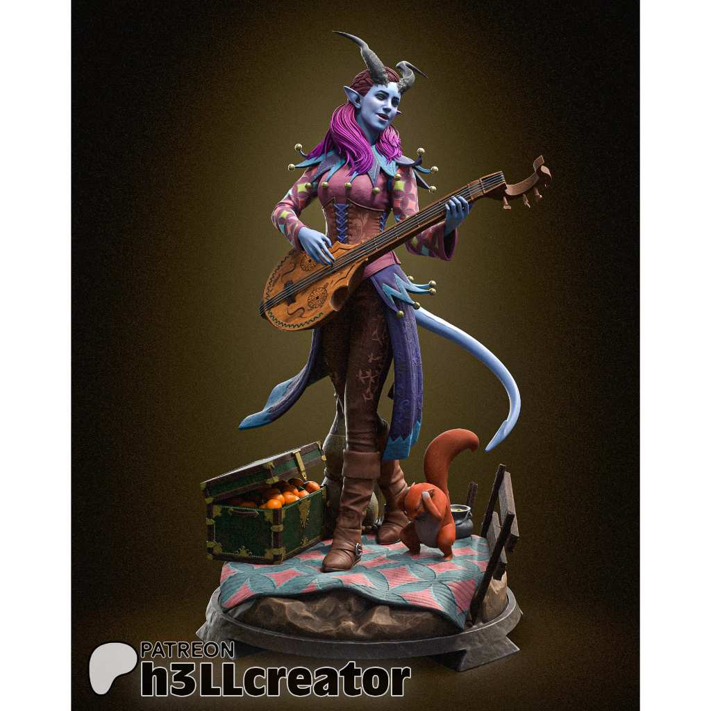 Alfira : Model Figure Resin โมเดล ผลิตตามสั่ง Bust DnD Bard