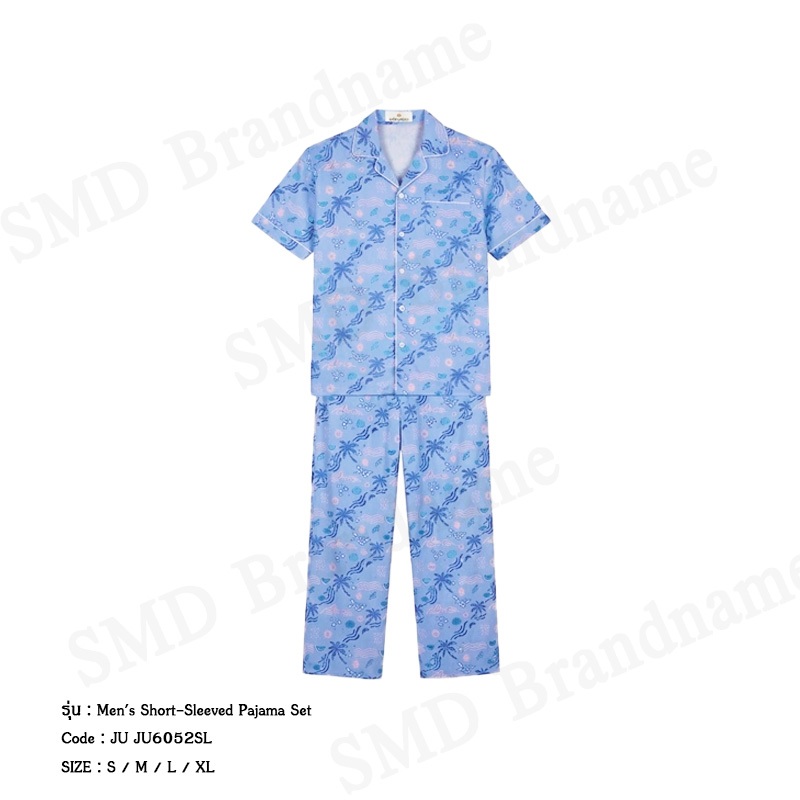 John Henry เซ็ทชุดนอนผู้ชาย รุ่น Men's Short-Sleeved Pajama Set Code: JU JU6052SL