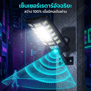🔥ซื้อ 1 แถม 1🔥ไฟโซล่าเซลล์ ไฟถนนโซล่าเซลล์ 9500000W โซล่าเซลล์ ไฟโซล่าเซล IP69 กันน้ำ กลางคืนจะสว่างขึ้นโดยอัตโนมัติ
