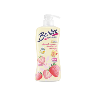 [แพ็ค 2] BeNice บีไนซ์ โตเกียว อิจิโกะ ชาวเวอร์ ครีม ขวดปั๊ม 400 มล. X2, สีขาว, ผิวออร่า คาวาอี้