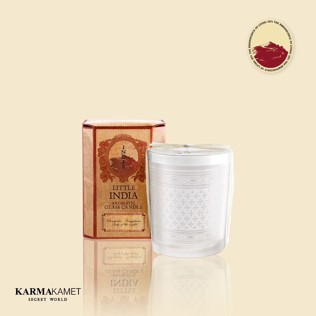 KARMAKAMET | Little India Glass Candle | คามาคาเมต เทียนหอม ตกแต่งบ้าน ปรับอากาศ ผ่อนคลาย ของขวัญ