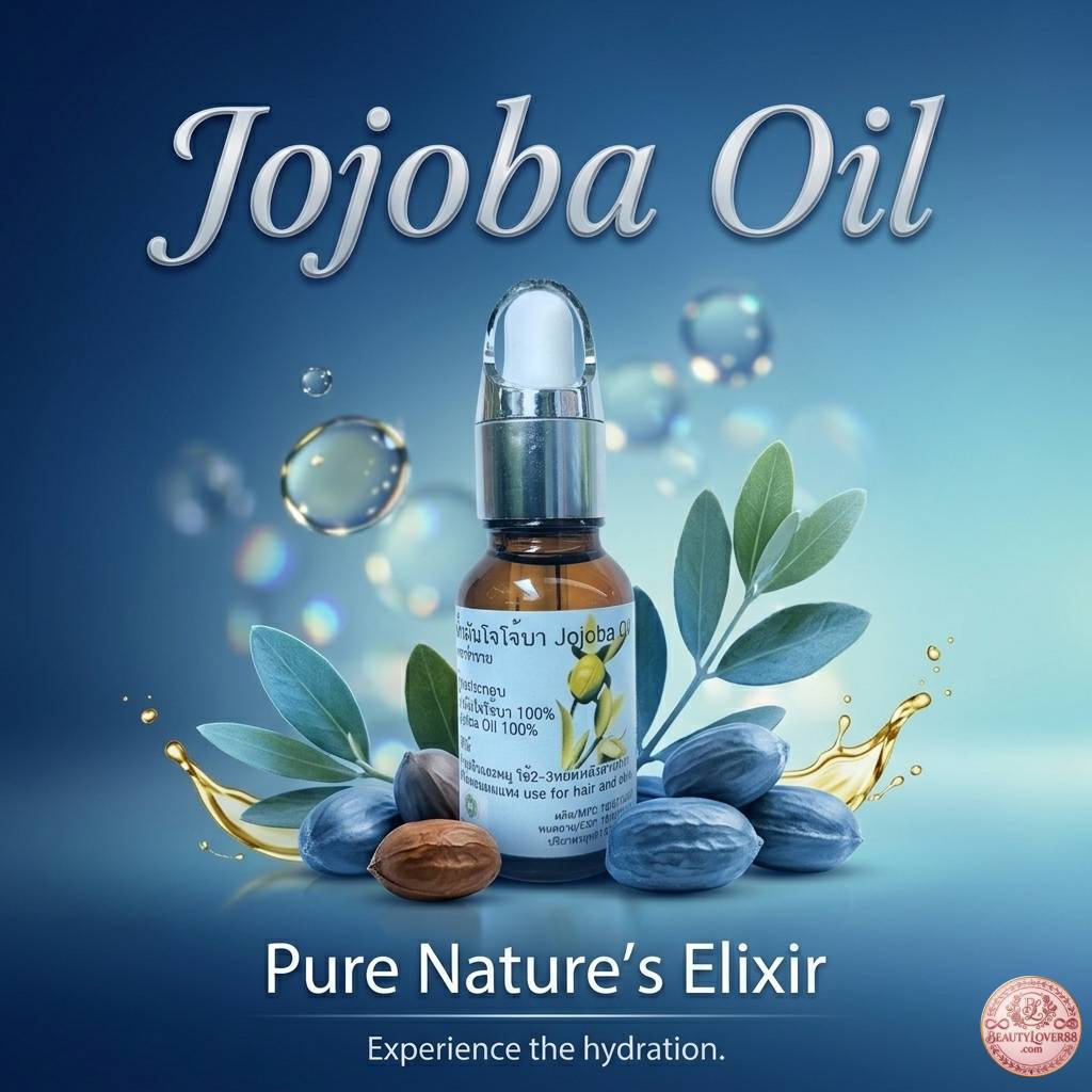 โจโจ้บาออย น้ำมันโจโจ้บา โจโจ้บาออแกนิกส์ โจโจ้บาแท้ Jojoba Oil Organic Pure สำหรับ ใบหน้า ผม ผิว