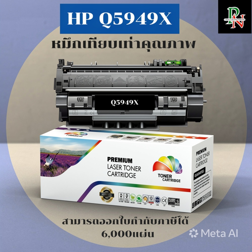 ตลับหมึกโทนเนอร์เทียบเท่า HP Q5949X/53Xหมึกเยอะพิมพ์ได้6,000แผ่น FOR HP LaserJet 1320/1320n/1320tn/3