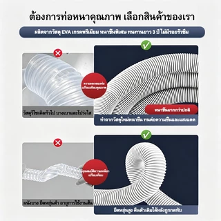 ท่อน้ำทิ้งเครื่องซักผ้า หกความยาว ท่อระบายน้ำเครื่องปรับอากาศ ท่อย่น/หด สายน้ำทิ้ง เครื่องซักผ้า ปรับได้ สายท่อน้ำทิ้ง