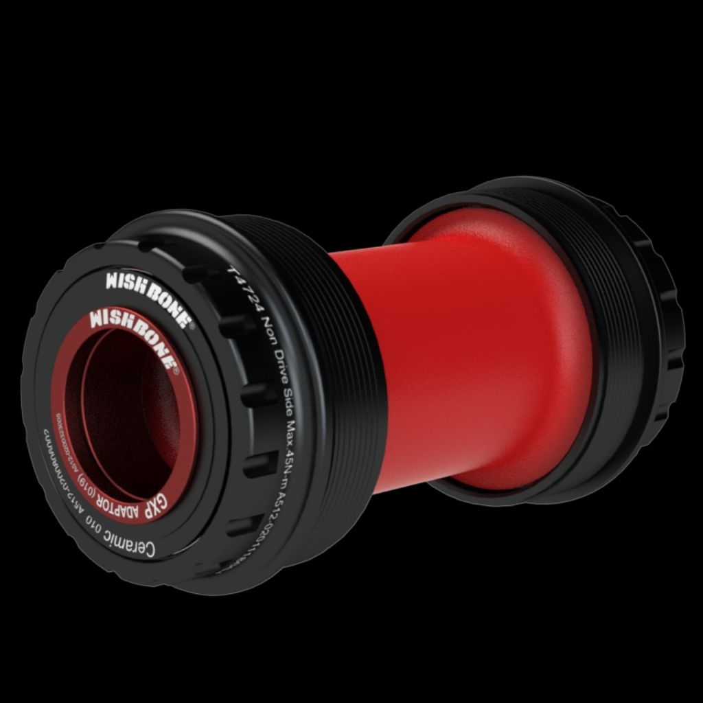 Wishbone T47 Outboard Ceramic Bottom Bracket สำหรับเฟรม กว้าง 68mm. แกน 24mm. GXP