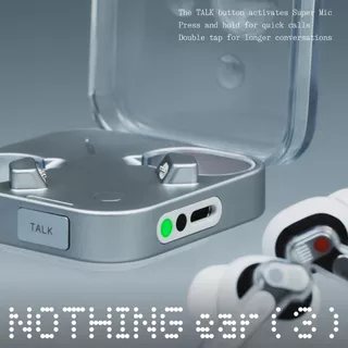 Nothing Ear (3) [ซุปเปอร์ไมค์] - หูฟังไร้สาย True Wireless | iOS + Android | Adaptive ANC | Spatial sound