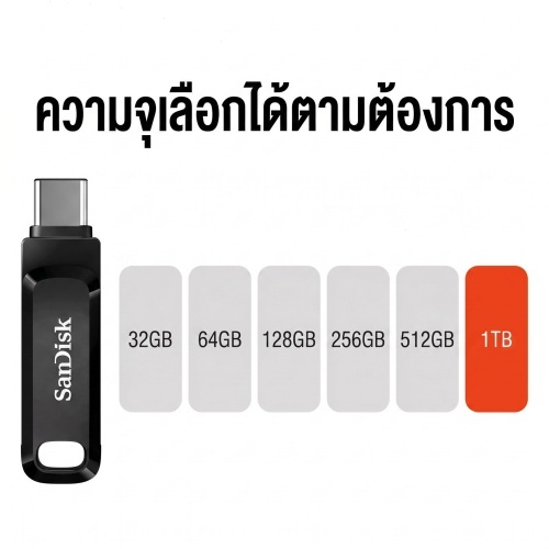 SanDisk Ultra Dual Drive Go USB Type-C (32GB 64GB 128GB 256GB 512GB 1TB) SDDDC3-256G-G46 by Banana IT