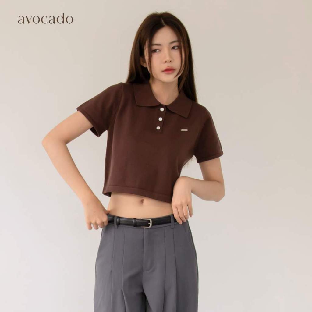 avocado lilo knit polo เสื้อโปโล