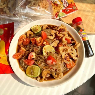 Ms.Dream Som Tum with Noodle มิสดรีม ตำเส้นเล็กแบบห่อ น้ำปรุงเข้มข้น อร่อย แซ่บได้ทุกเวลา **1ห่อ/2ชุด** ♥️♥️