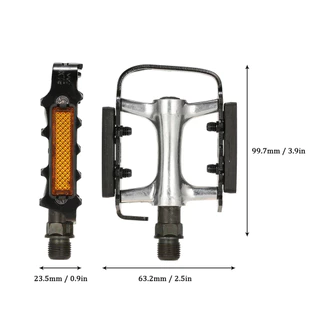 Wellgo บันไดจักรยานอลูมิเนียม รุ่น M248 DU มีแถบสะท้อนแสง ทนทาน น้ำหนักเบา