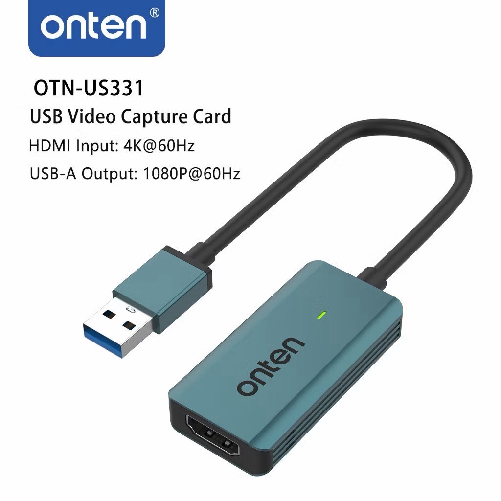Onten USB 3.0 Audio Video Capture Card Model: OTN US331( รับประกันศูนย์ไทย 1 ปีเก็ฐกล่อง)