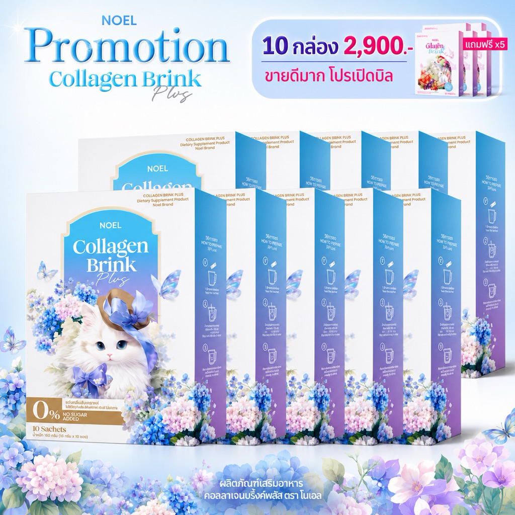 Noel Collagen 10 กล่อง โนเอล สูตรใหม่