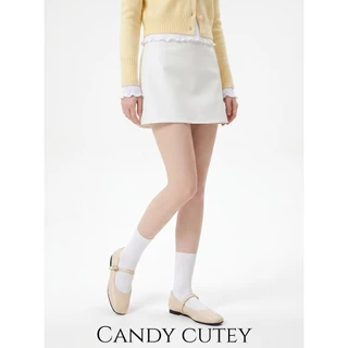 CandyCutey Mary Jane Flat Shoes รองเท้าสไตล์เกาหลี หัวเหลี่ยมอ่อน นุ่มนวล สบายใส่ยาวนาน