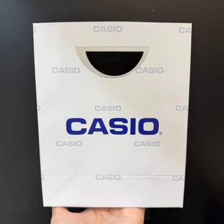 CASIO ถุงกระดาษอย่างดี จำนวน1ใบ สีขาว แบบกึ่งเงา