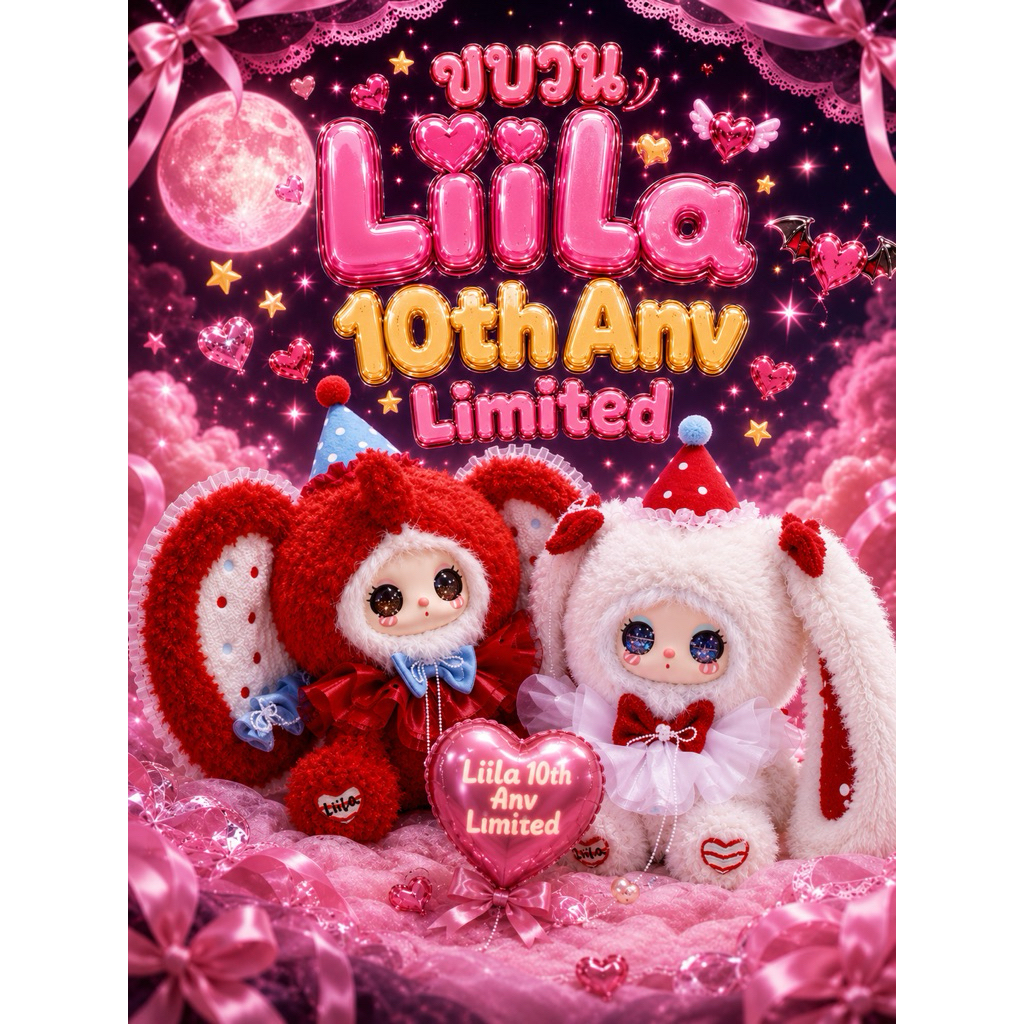 [ ลงบวน ] 🫧 Liila 600% Limited 🫧 นั่งคู่ / 1 บวน พวงกุญแจ พร้อมส่งในไทย No