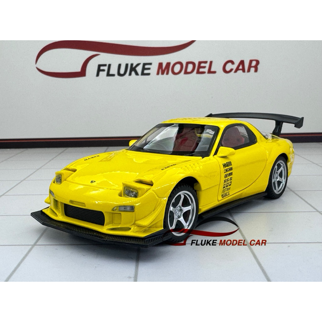โมเดลรถ Mazda RX-7 1:32 มีไฟ มีเสียง โมเดลรถเหล็ก