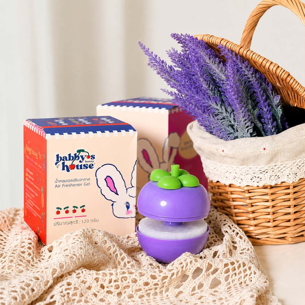 เจลหอมปรับอากาศ Babby Bunny's House ดับกลิ่น สูตรหอมคูณสอง
