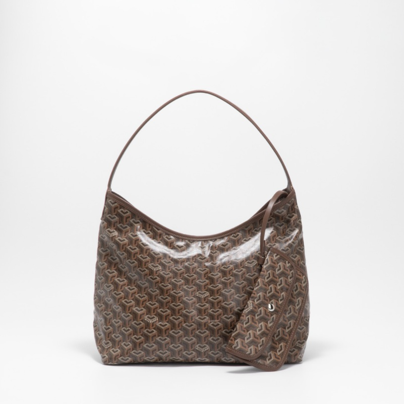 [ LoveGood ] Sphere Hobo กระเป๋า Canvas ลายพิเศษ หูจับหนังวัวแท้ ไซส์ 13" ทรงโฮโบ ขึ้นไหล่ สวยๆ