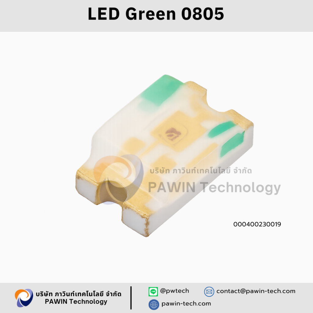 LED Green 0805 1ชุดมีจำนวน 200ชิ้น