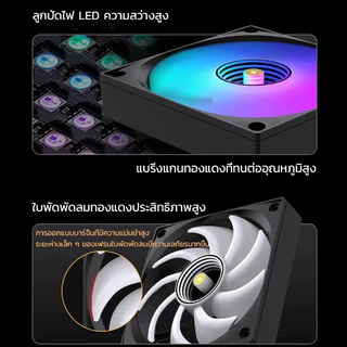 LOVINGCOOL AP400/AP600 Air Cooler ซิงค์ลม CPU จอแสดงผลอุณหภูมิ Digital Display 6 ท่อทองแดง พัดลม ARGB Support Intel&AMD