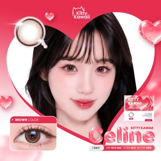 Kitty Kawaii 1Day Contact Lens : Oneday คอนแทคเลนส์รายวัน รุ่น Celine Brown