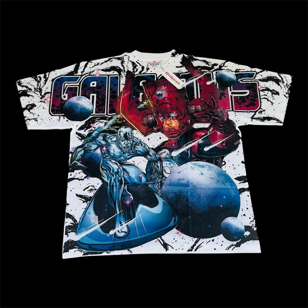 เสื้อ​ Galactus and​ Silver​ Surfer OVP ป้าย Hiptrack Black #เสื้อวินเทจ#เสื้อยืด 90s#Vintage

