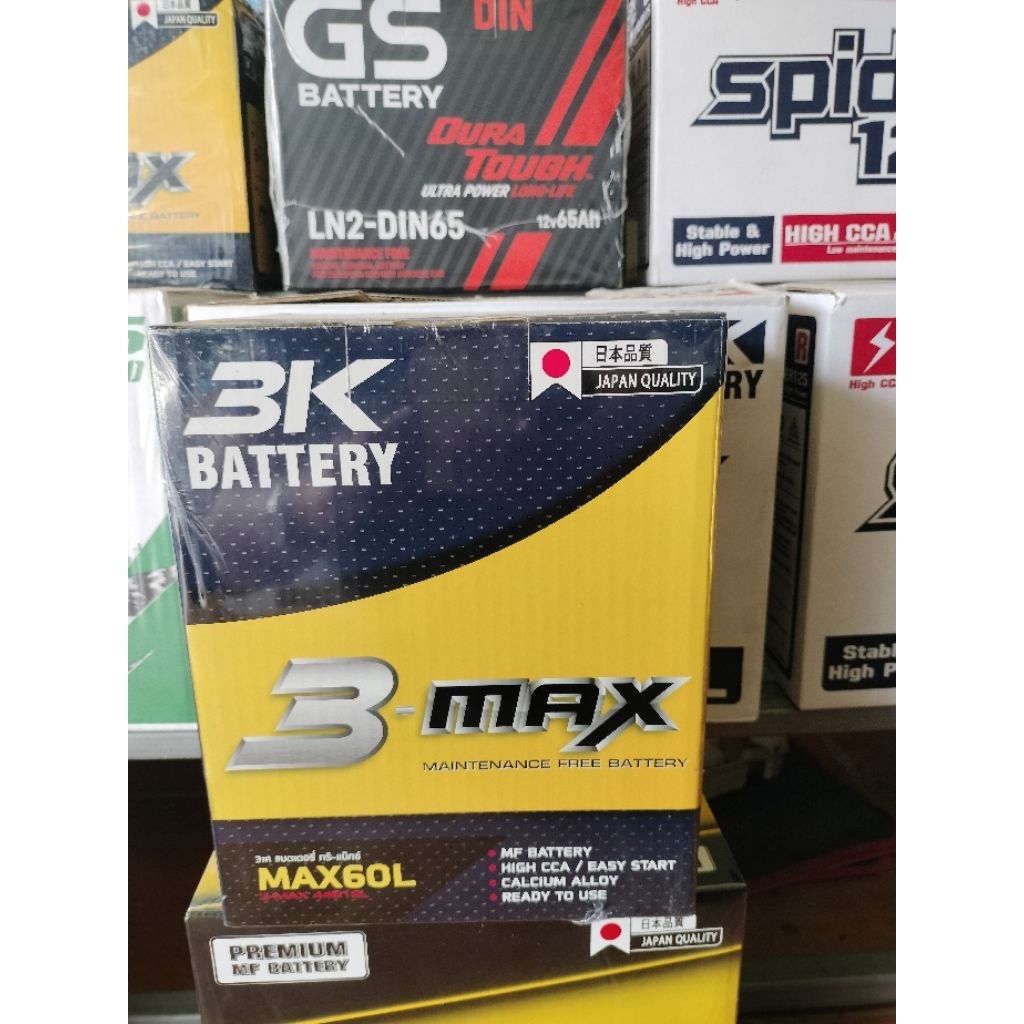 3K MAX60 L แบตเตอรี่พร้อมใช้