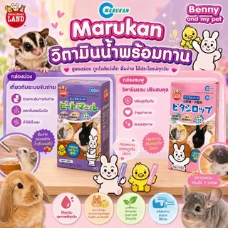 **ยกกล่อง** วิตามิน ไซรัปวิตามิน นำเข้าจากประเทศญี่ปุ่น มารุคัง สำหรับ แฮมสเตอร์ กระต่าย ชูการ์ไกรเดอร์