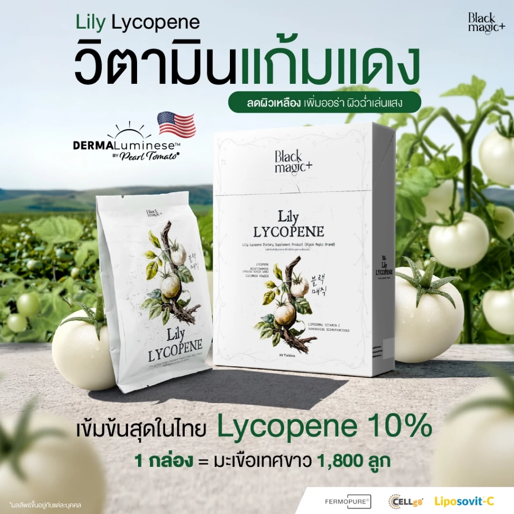 วิตามินแก้มแดง Black Magic Lily Lycopene (30 เม็ด) thumbnail 9