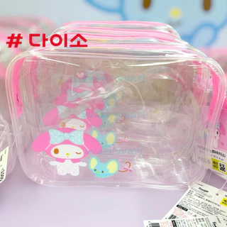 Daiso Korea kitty My Melody กระเป๋า ใส เล็ก ใหญ่ ไดโซะ เกาหลี