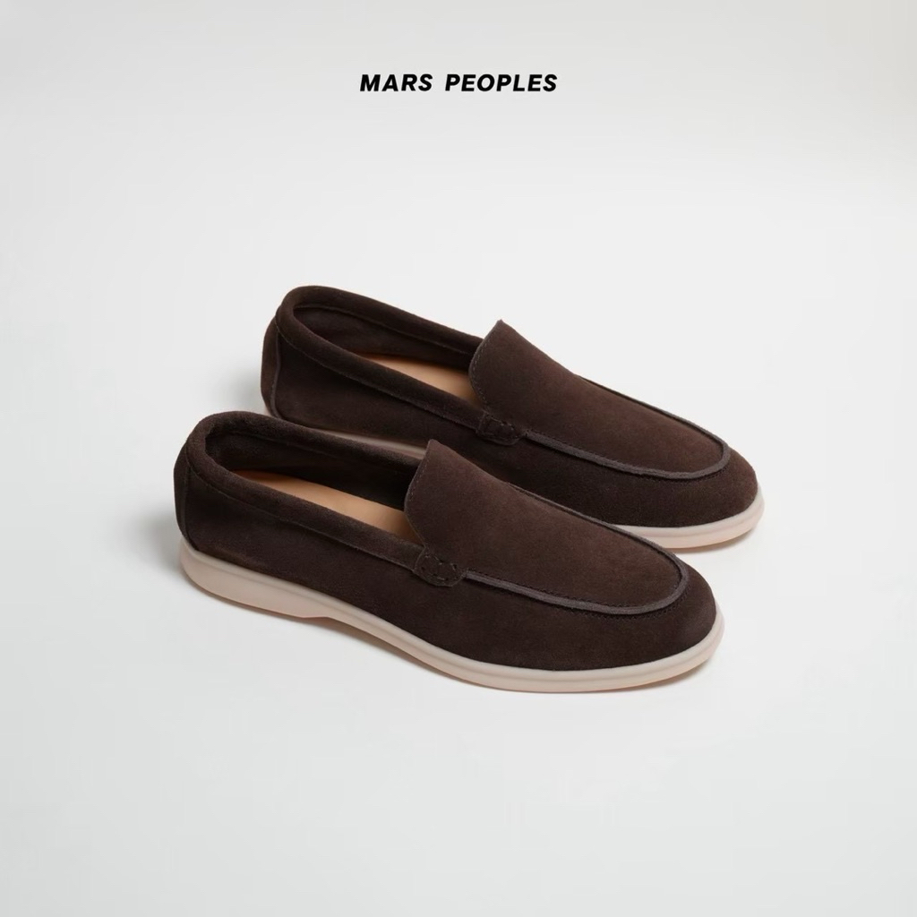 MARS PEOPLES - Sport Moccasin / Dark brown suede