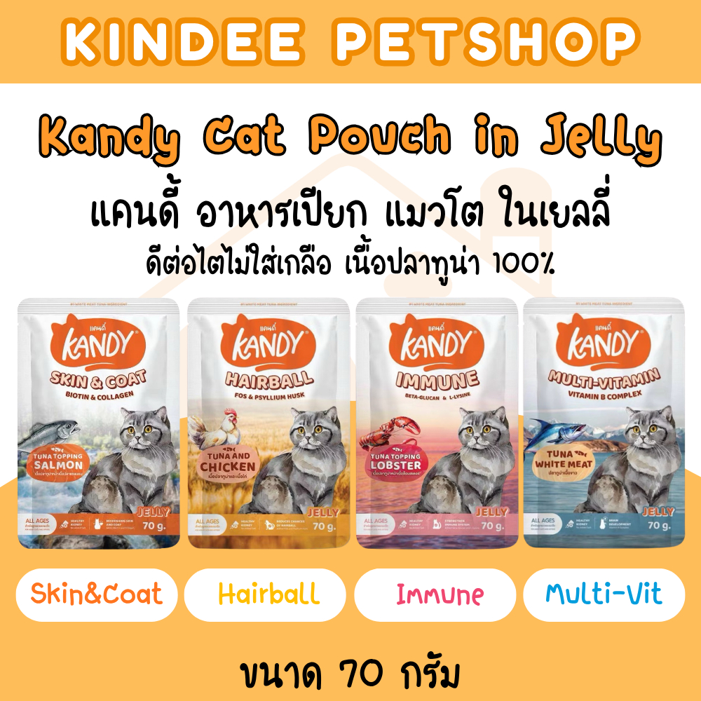 Kandy Formula 70g แคนดี้ อาหารเปียกแมวในเยลลี่