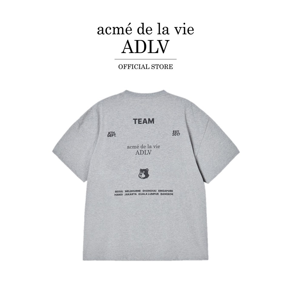 ADLV [acme de la vie] เสื้อยืด Oversize รุ่น Team Acme De La Vie Short Sleeve T-Shirt Grey (50102STA