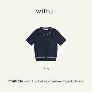 Withit Cabel Short Sleeve Knitwear เสื้อไหมพรมแขนสั้น - TPW04824