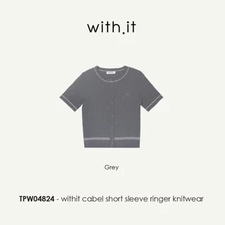 Withit Cabel Short Sleeve Knitwear เสื้อไหมพรมแขนสั้น - TPW04824