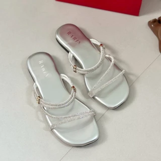 Rarin รุ่น Jayda รองเท้าแตะพื้นหนานุ่ม ไซส์ 36-41 สายแต่งเพชร ใส่ได้ 2 แบบ