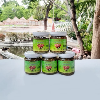 น้ำพริกหนุ่มอุ้ยแก้ว ของฝากจากลำปาง ราคาพิเศษ เผ็ดกลาง/เผ็ดมาก/ผสมแมงดา 160 กรัม/กระปุก [2 กระปุก 95 บาท]