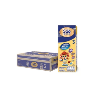 นมกล่อง เอส 26 ยูเอชที โกลด์ สูตร 3 (36 กล่อง) ยกลัง x1 S-26 Gold UHT Formula3 x1 cases