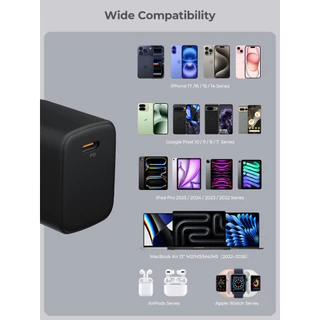 AUKEY PA-F4T หัวชาร์จเร็ว SWIFT 45W PD USB-C PD Wall Charger with GaN Technology