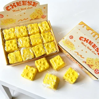 ของเล่นจำลอง ของเล่นสกุชชี่ ชีส กลิ่นหอม ของเล่นบีบได้ ของขวัญ สำหรับเด็ก