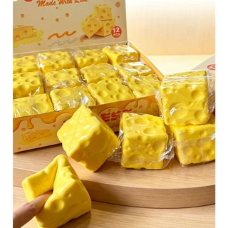 ของเล่นจำลอง จัดส่งภายในวันเดียวกัน ของเล่นสกุชชี่ ชีส กลิ่นหอม ของเล่นบีบได้ ของขวัญ สำหรับเด็ก